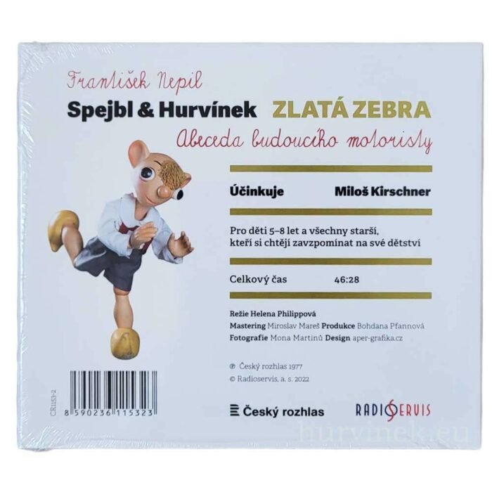 CD S+H Hurvínkova zlatá zebra